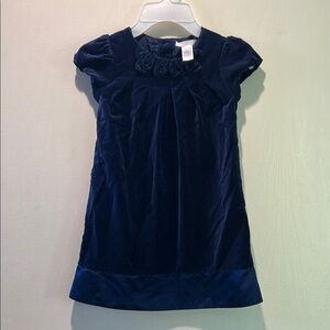 Janie and Jack Blue Smocked Flutter Sleeve Dress